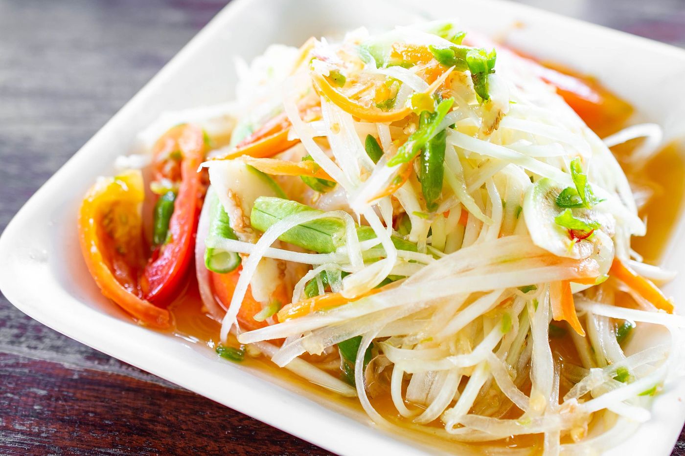 Salade de papaye verte
