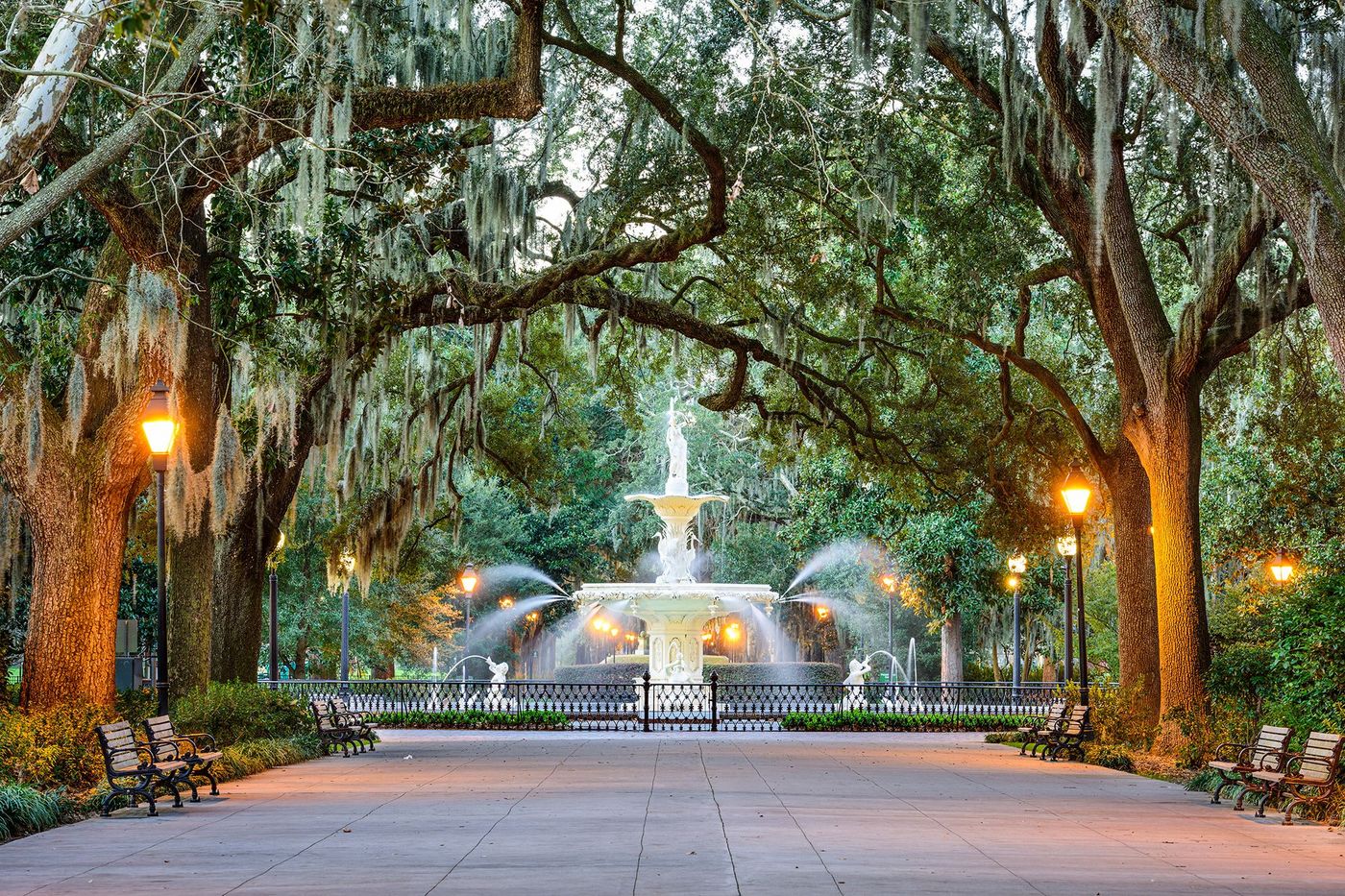 USA Géorgie Savannah Forsyth Park