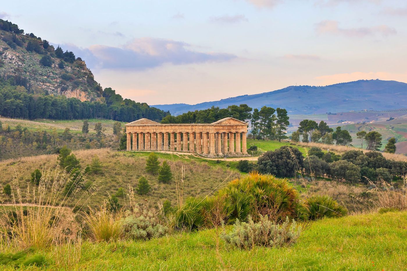 Ruines de la ville de Ségeste en Sicile - Italie