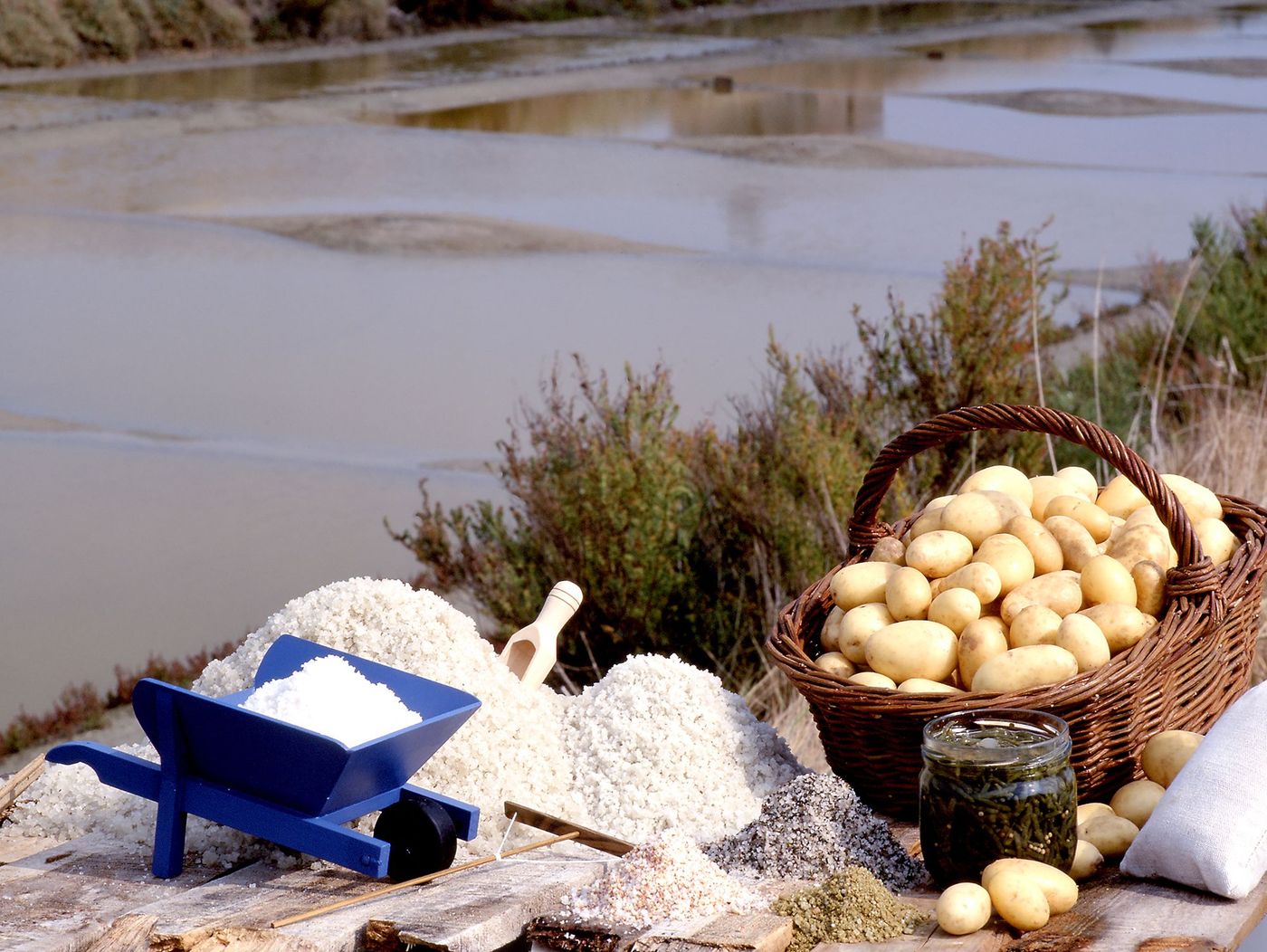 Sel et pommes de terre de Noirmoutier