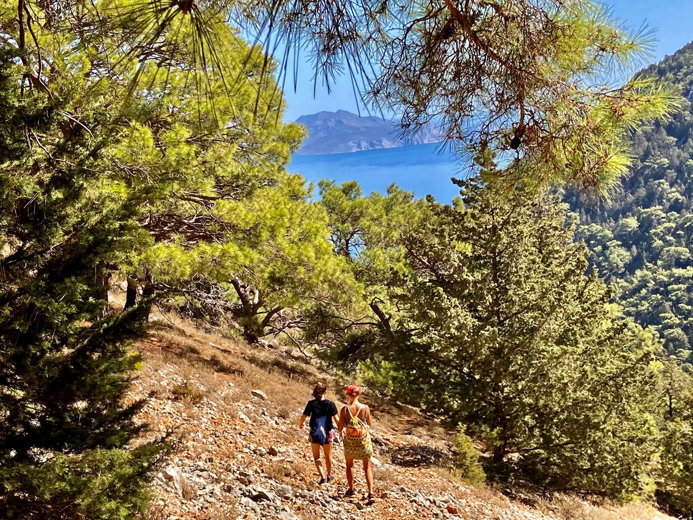 Sentier sur l'île de Symi