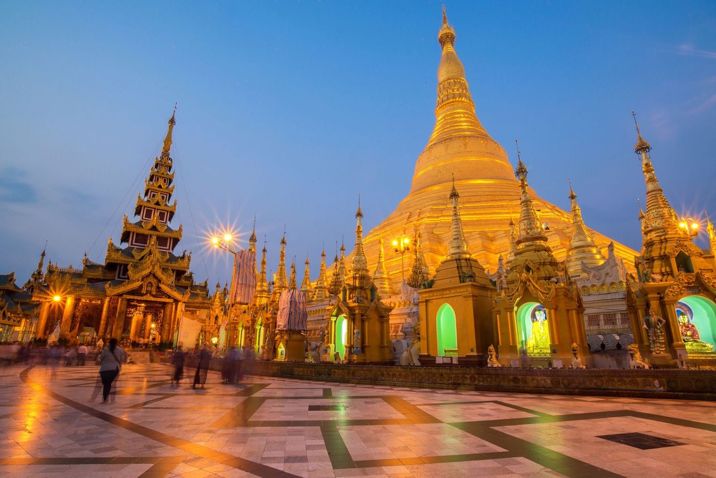 Birmanie Yangon Pagode Shwedagon