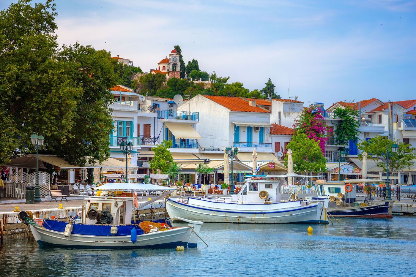 La vieille ville de Chora sur l'île de Skiathos - Grèce