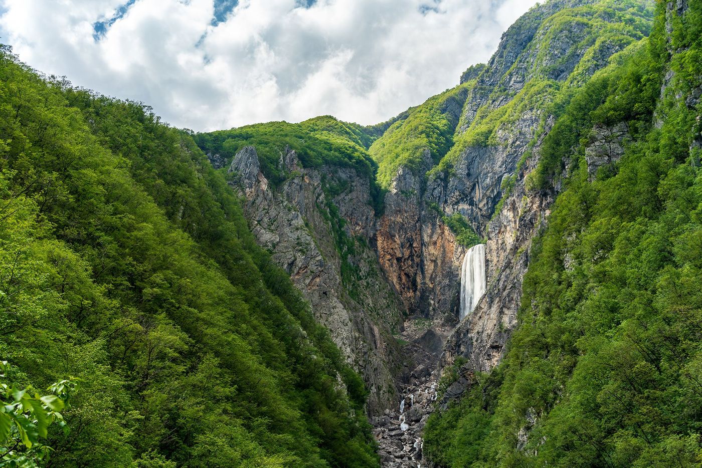 Slovénie Cascade de la Boka