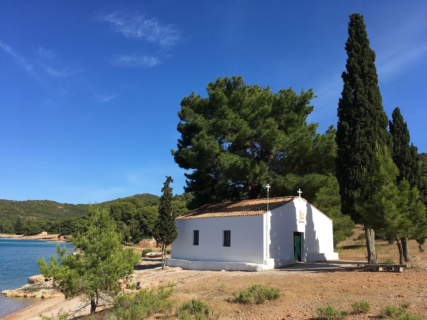 Spetses Baie Zogéria Eglise