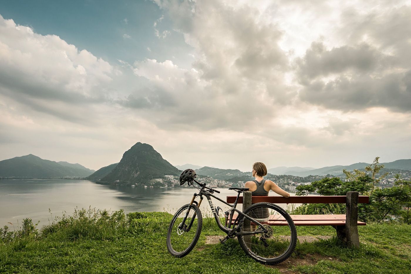 Suisse VTT Parco San Michele Lugano Lac et San Salvatore