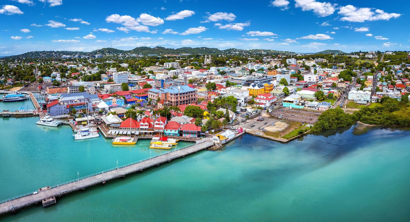 Redcliffe et Heritage Quay à Saint John's - Antigua-et-Barbuda