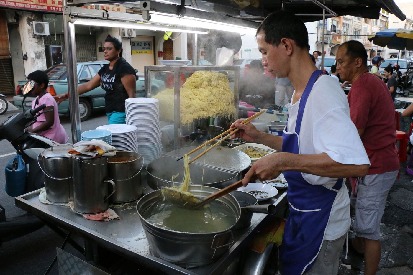 Street food Penang Stand marche