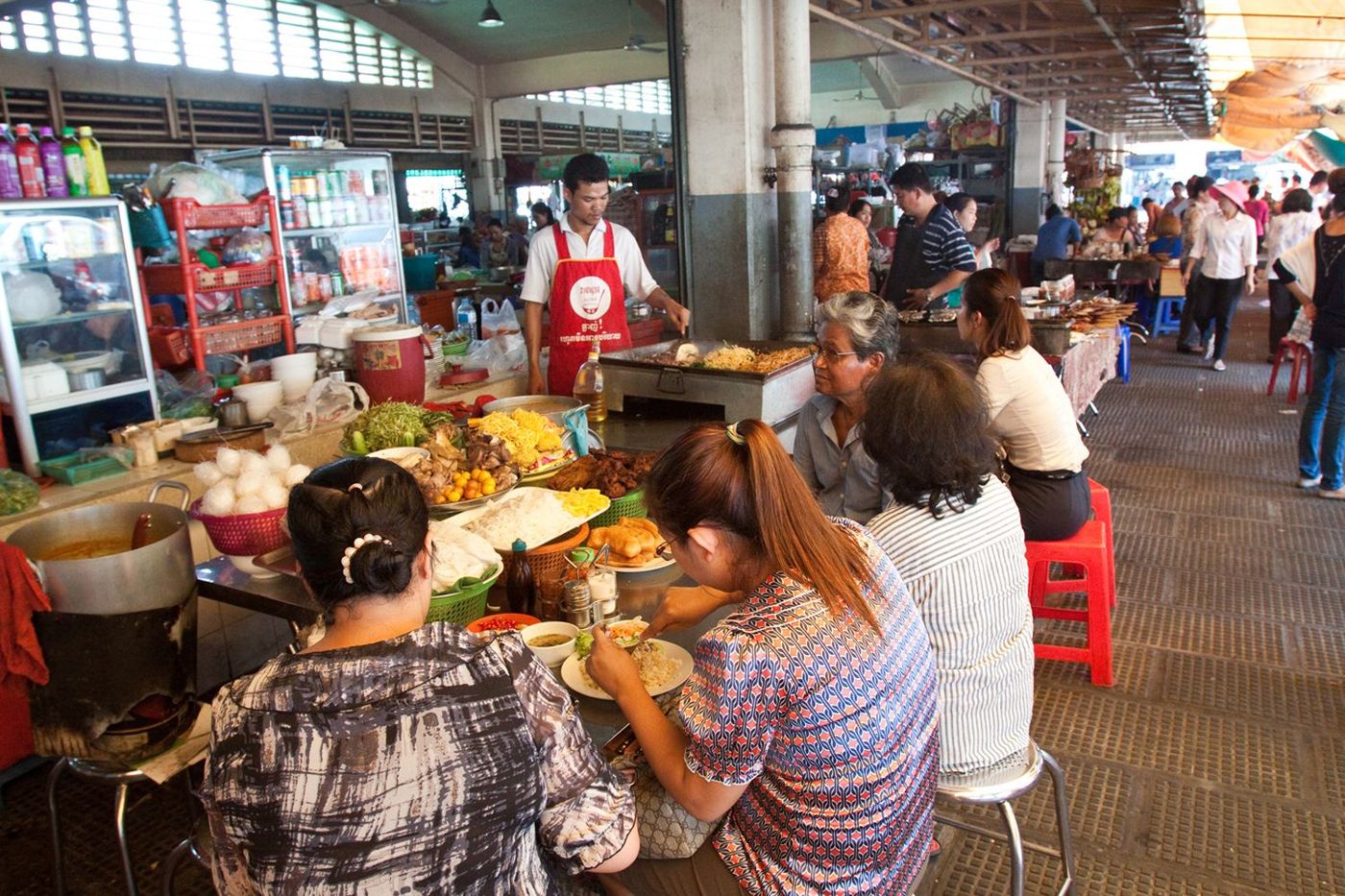 Street food Phom Penh Marche central