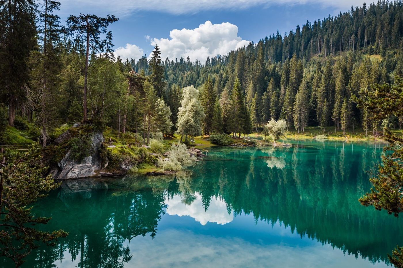 Suisse Grisons Lac Cauma
