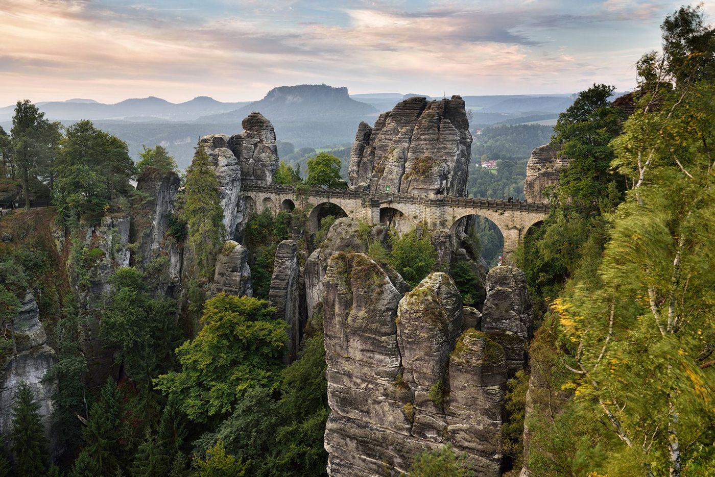 Allemagne Suisse saxonne Pont de la Bastei
