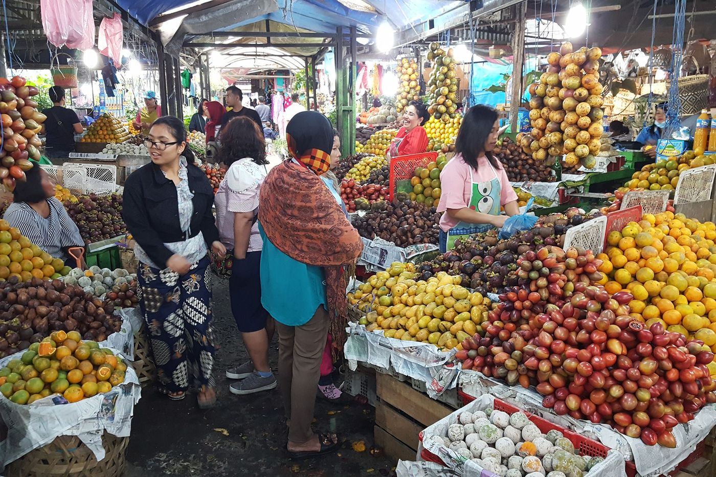 Sumatra Berastagi Marché Pasar Buah