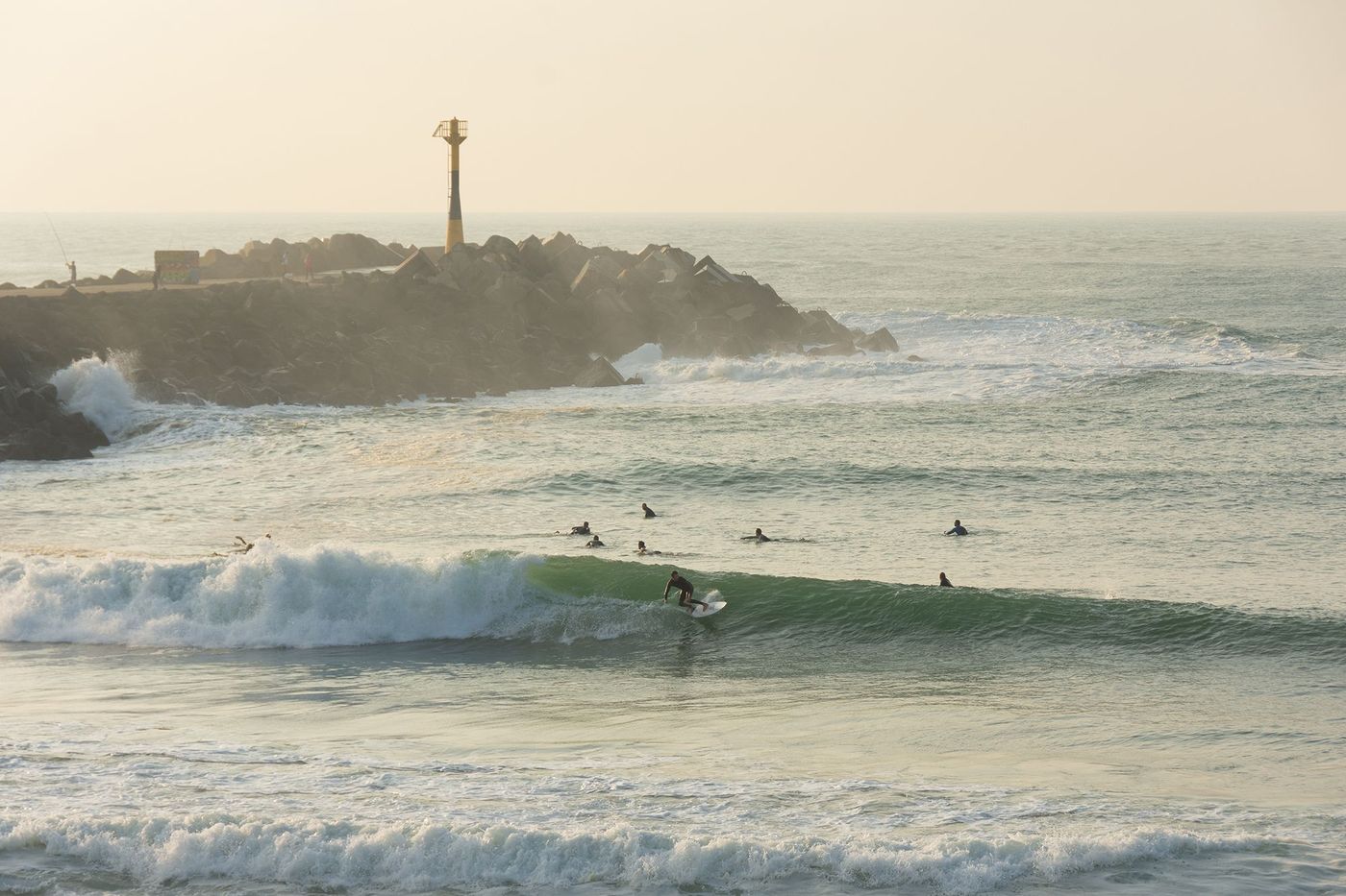 Surf à la plage de la Barre, Anglet