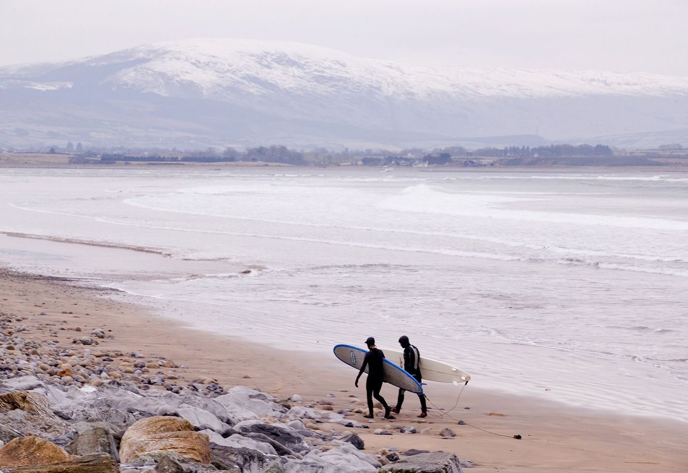 Surfing at Strandhill Beach Co. Sligo