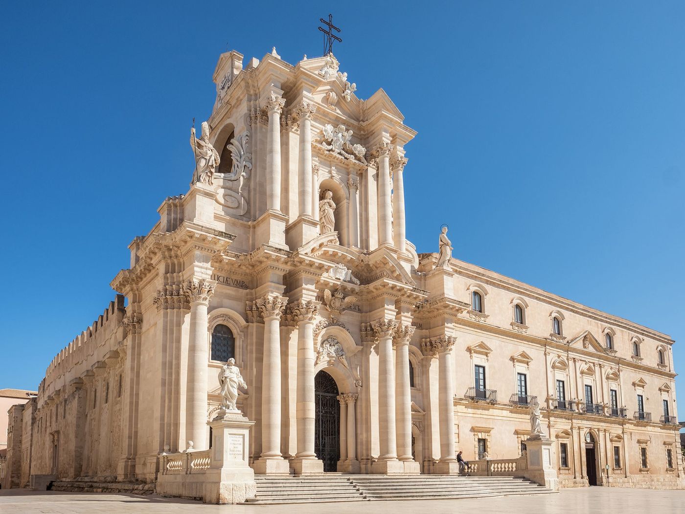 Syracuse - cathédrale et temple d'Athéna