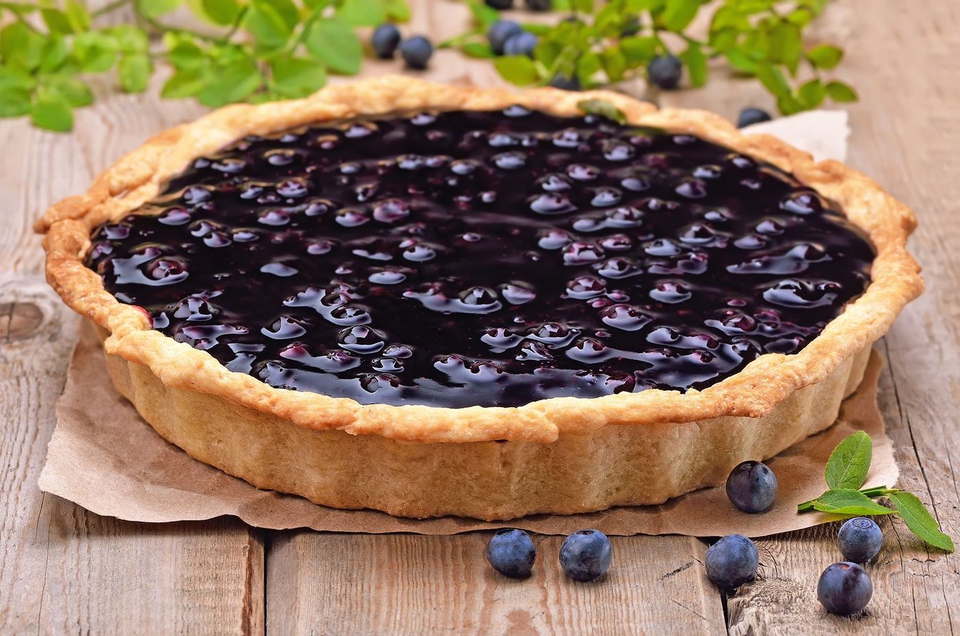 Tarte aux myrtilles
