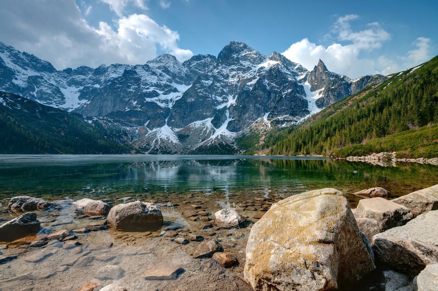 Pologne Tatras Oko Lake