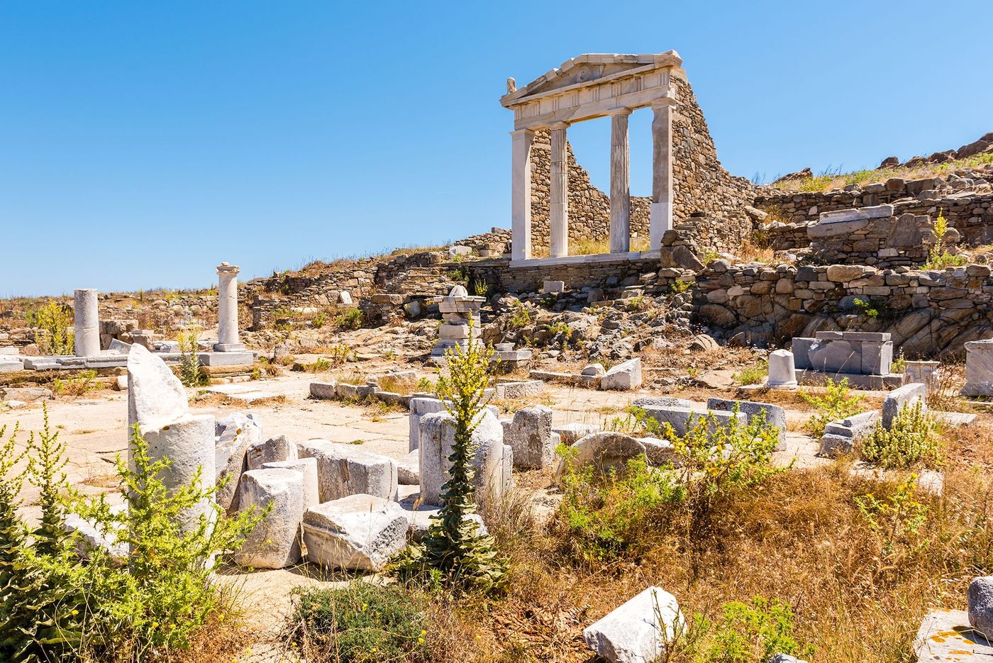 Temple d'Isis, mont Cynthe - Délos