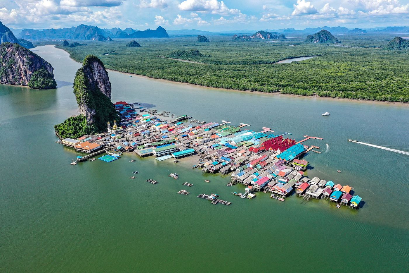 Thaïlande Baie de Phang Nga Village flottant de Panyee