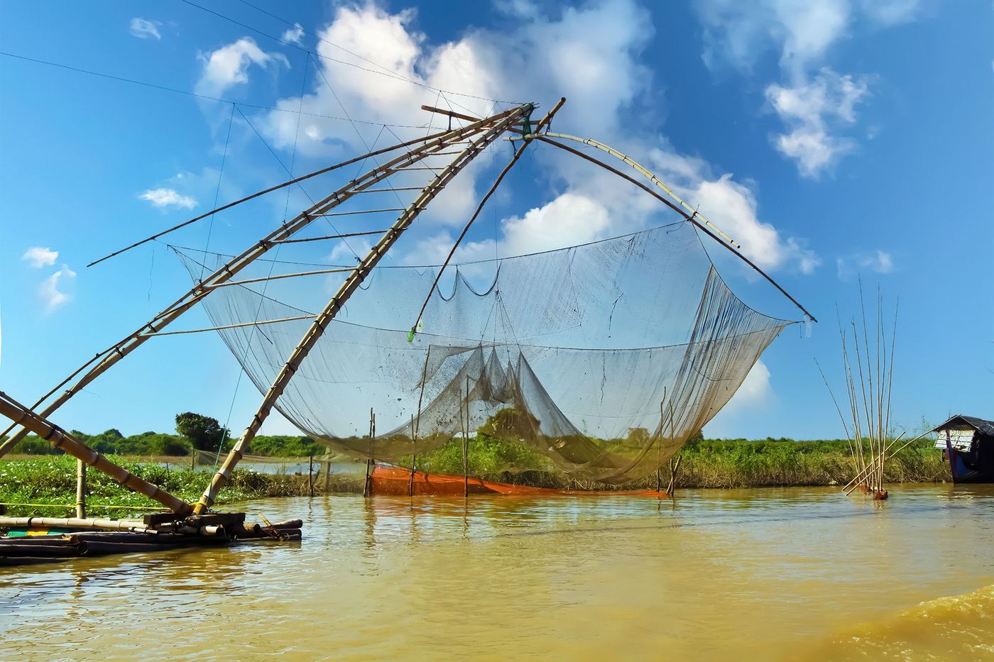 Tonlé Sap - pêche traditionnelle