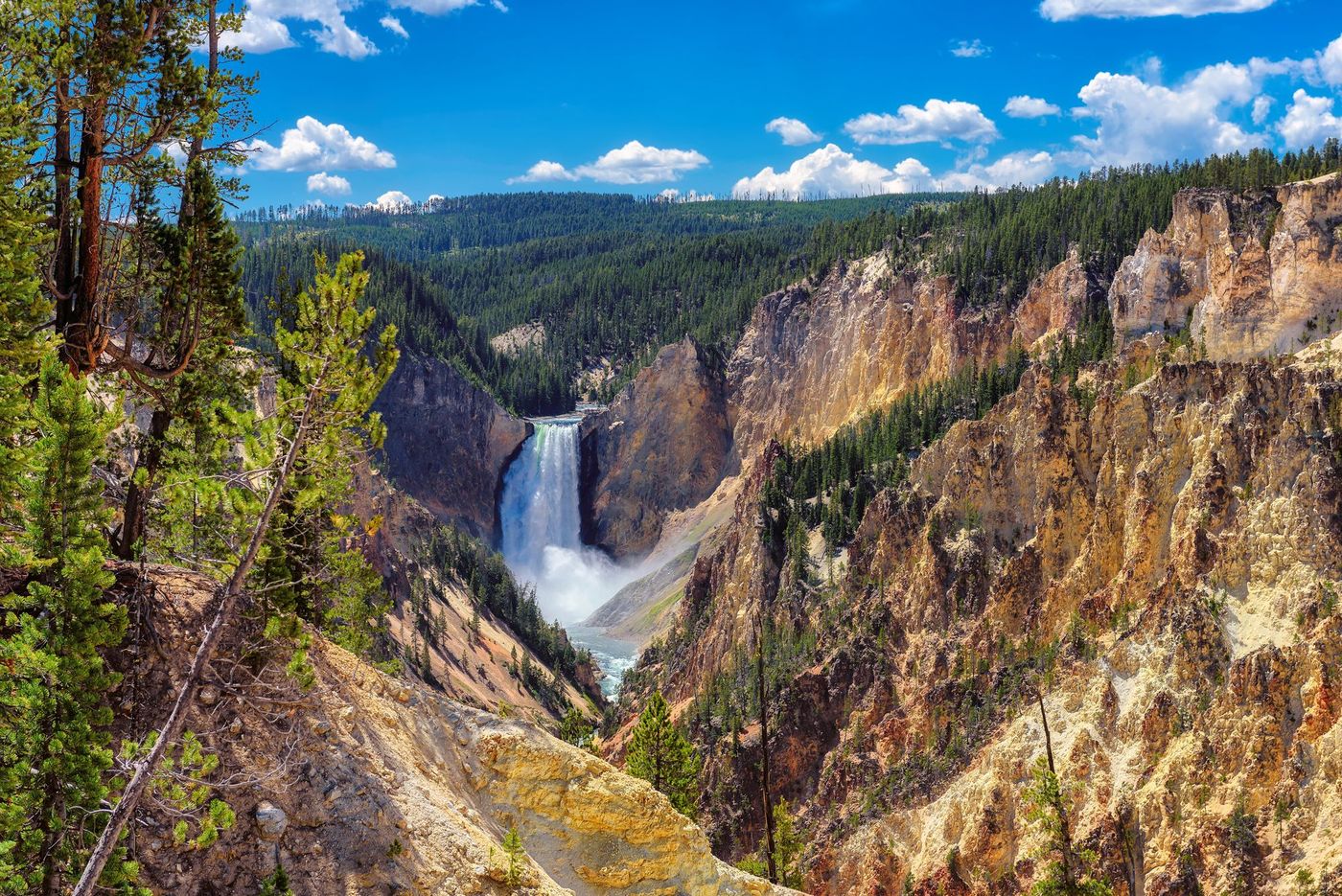Upper Fall Yellowstone Etats-Unis