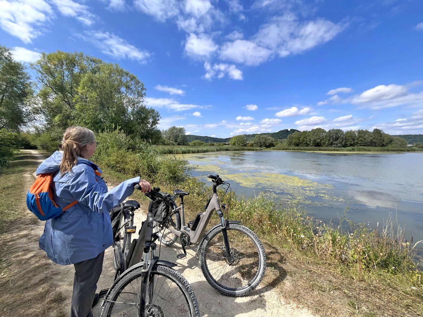 Vélo au lac de Madine