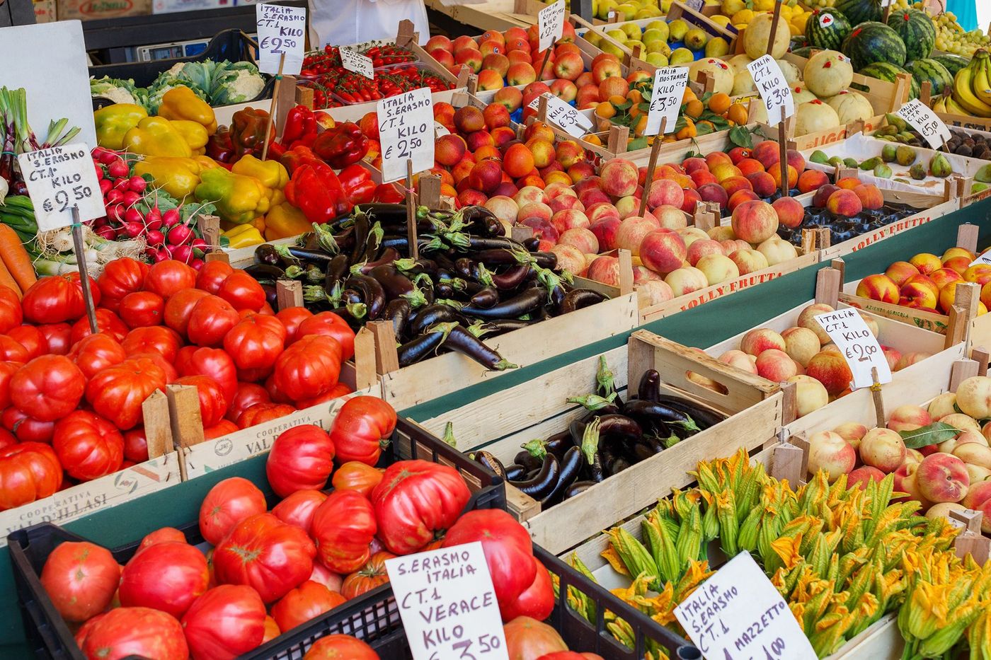 Venise Marché du Rialto Légumes de Sant'Erasmo