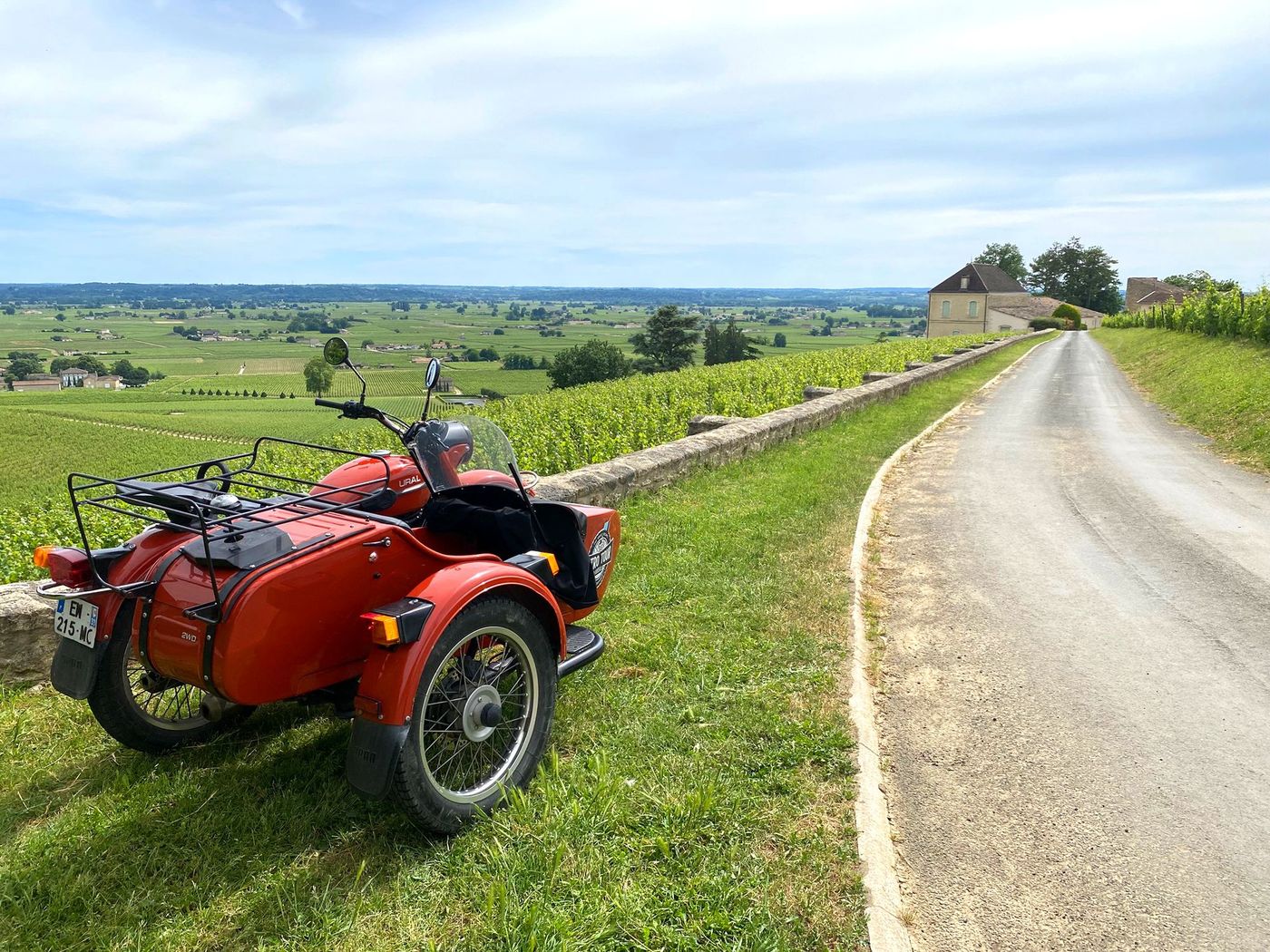 Vignoble en side-car