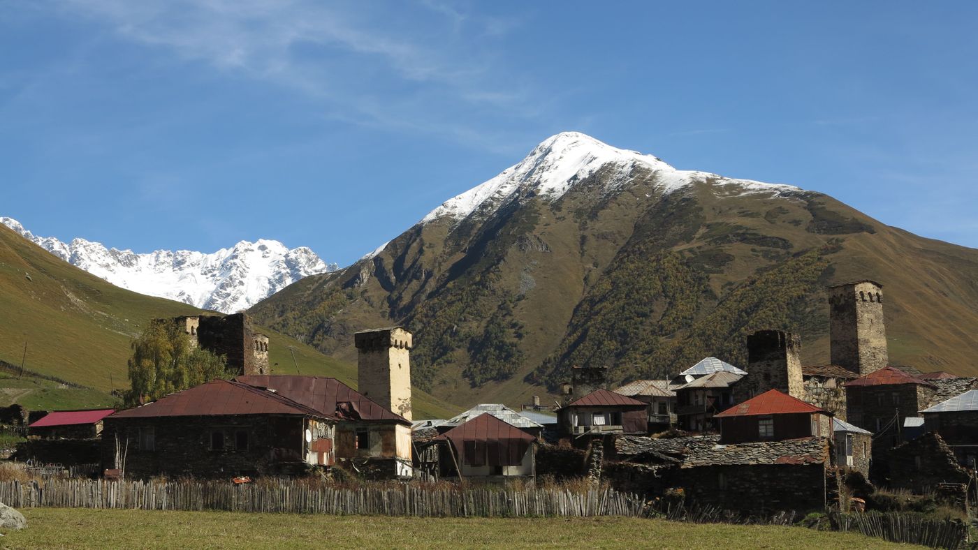 Village de montagne Géorgie
