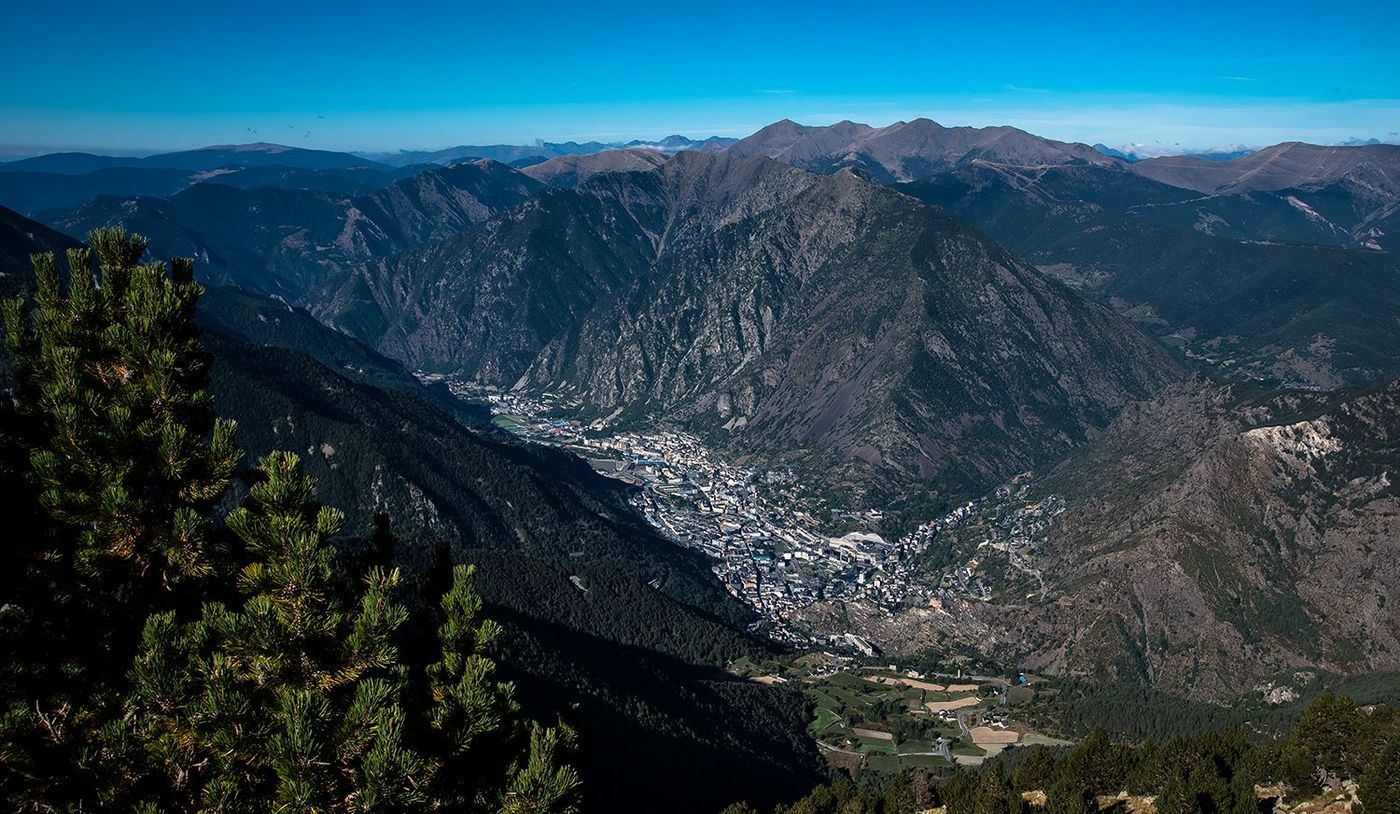 Vue de la vallée d'Andorre