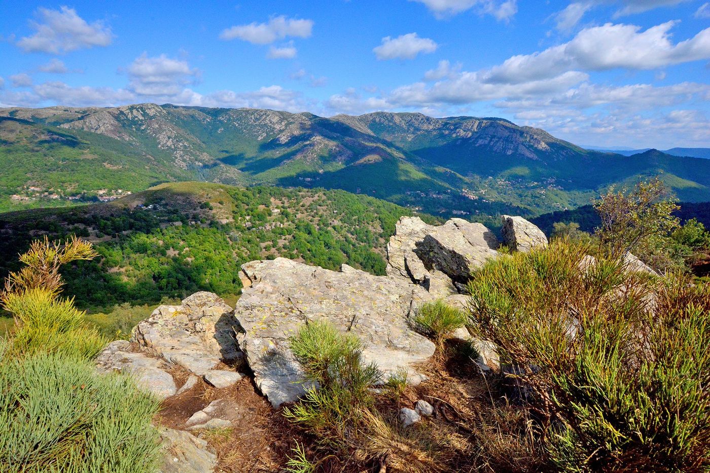 CPA 30 LES CEVENNES MASSIVE AIGOUAL ROCHES ROQUELONGUE RTE VIGAN (shot