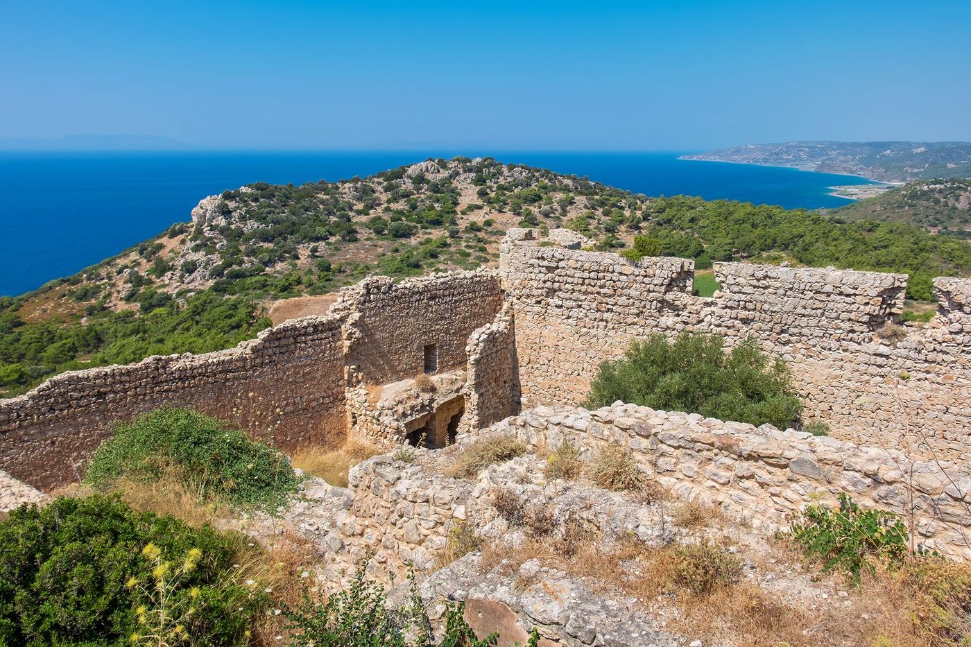Vue depuis le château de Kritinia - Rhodes