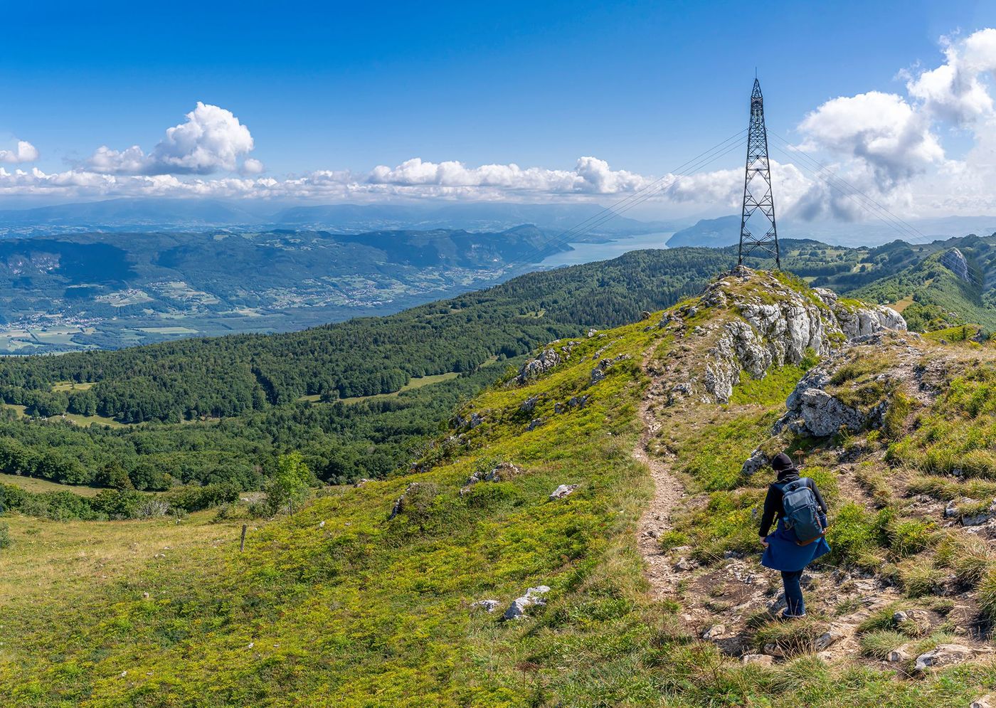 Vue sur le lac Bourget depuis le Grand Colombier