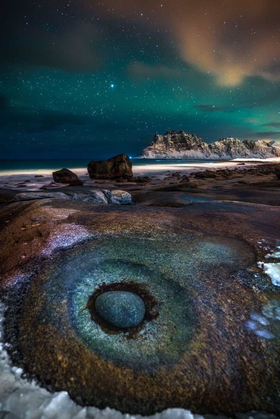 Uttakleiv beach in Norway