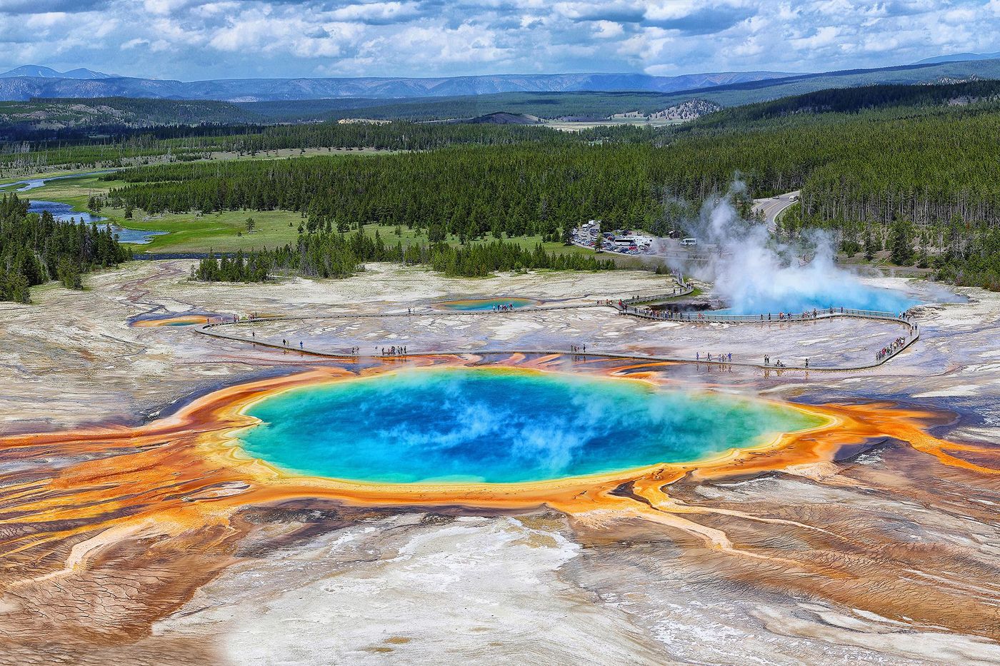 Wyoming Yellowstone Grand Prismatic Spring
