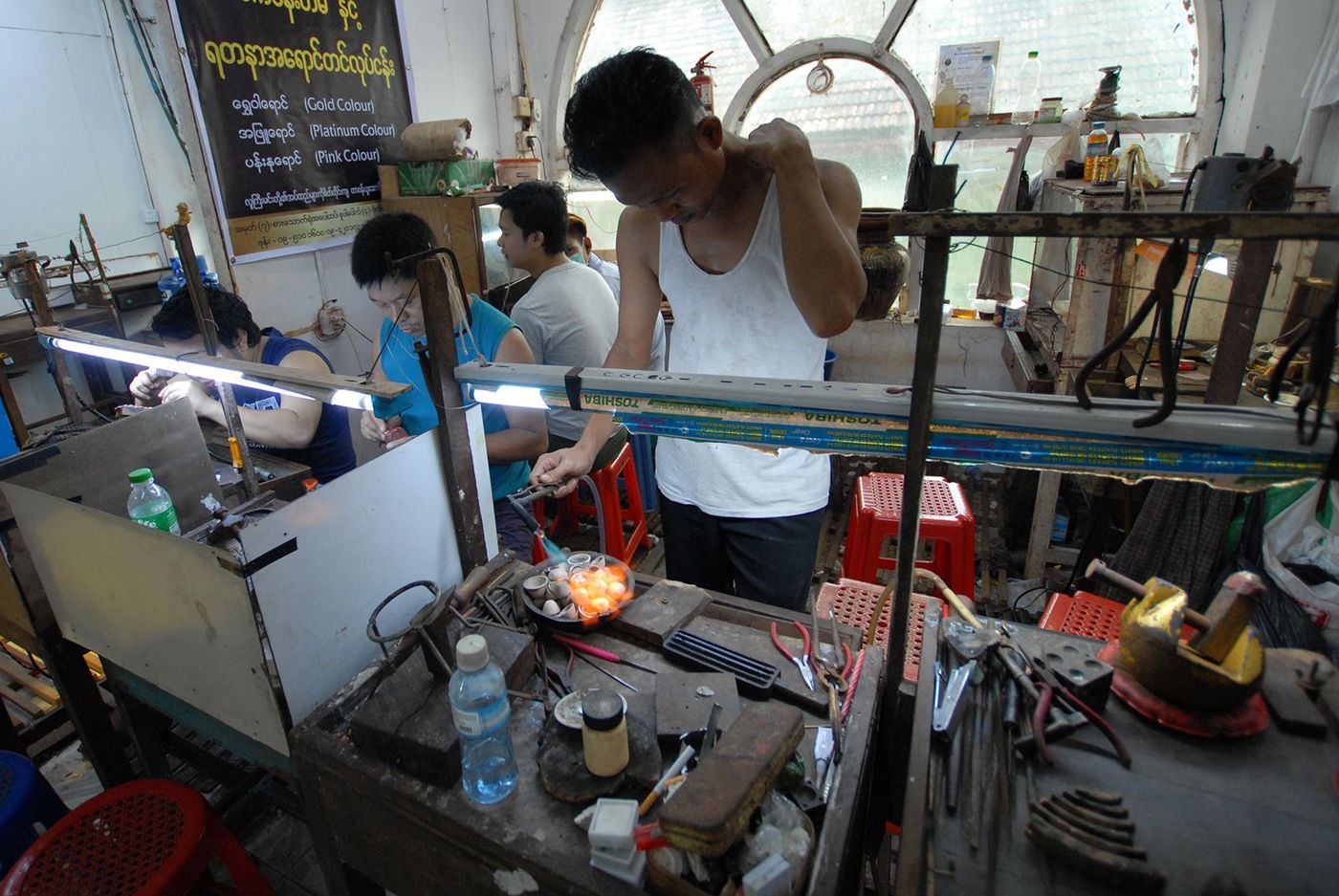 Birmanie Yangon Bogyoke Market