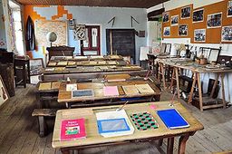France Lot Cardaillac Musée Salle de classe
