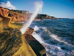 Punakaiki blowhole Nouvelle Zélande