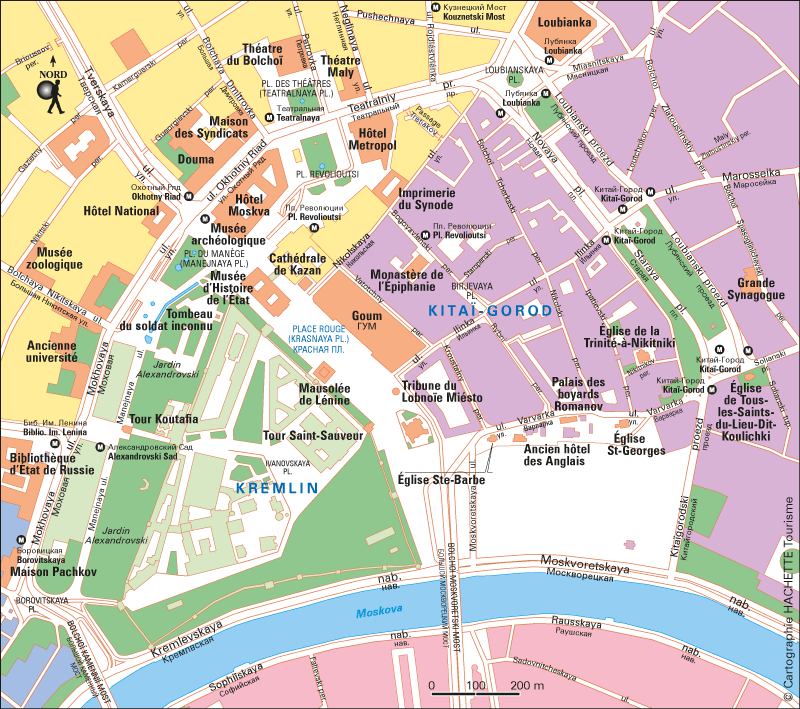 Moscou Carte zoom